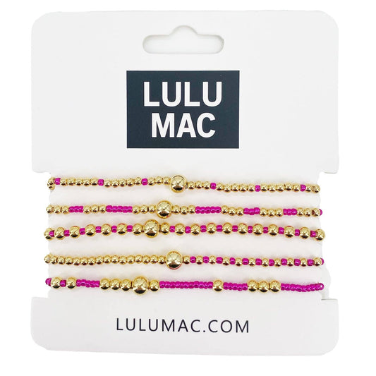 Hot Pink - High Quality Bracelet Set