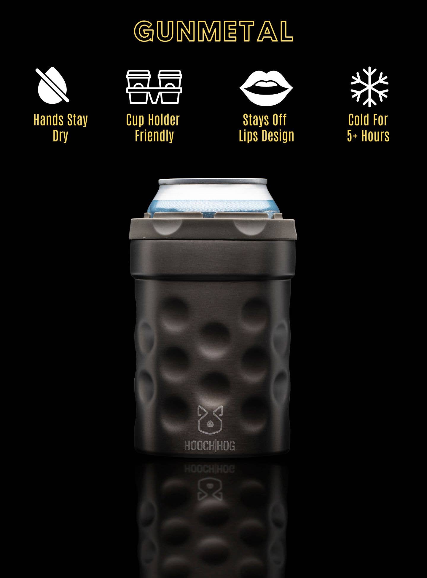 The Shorty Can Cooler - Gunmetal