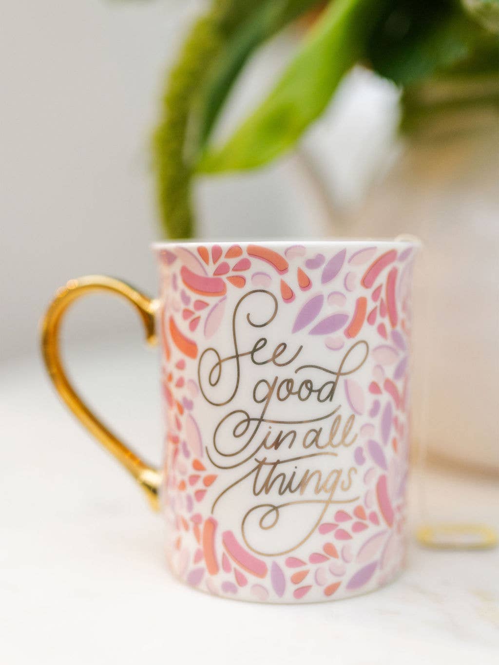 Gold Handle Mug | See Good In All Things