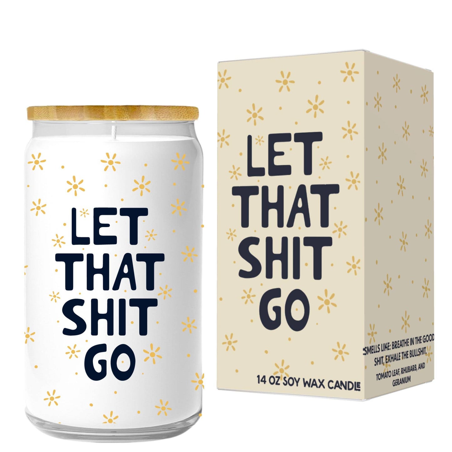 Let That Shit Go Candle (funny candle, self care)