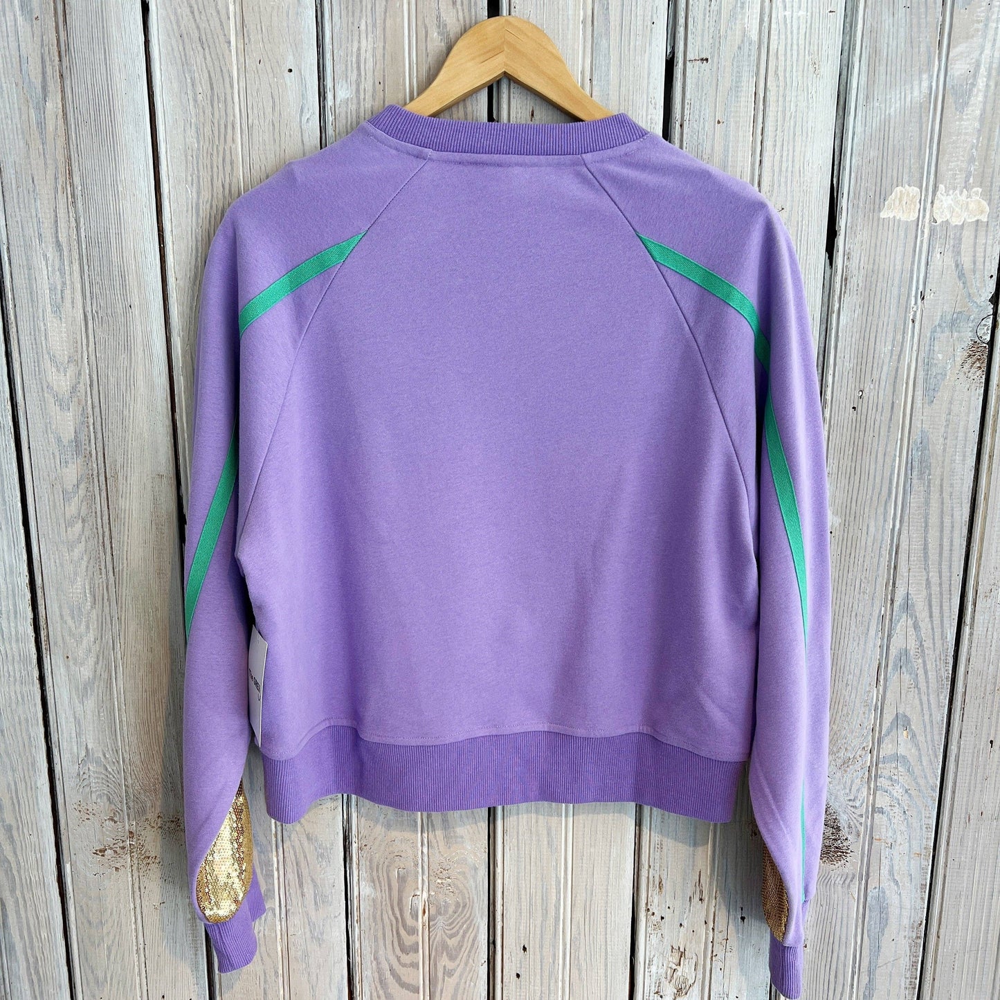 Gold Sequin Lavender Mardi Sweatshirt