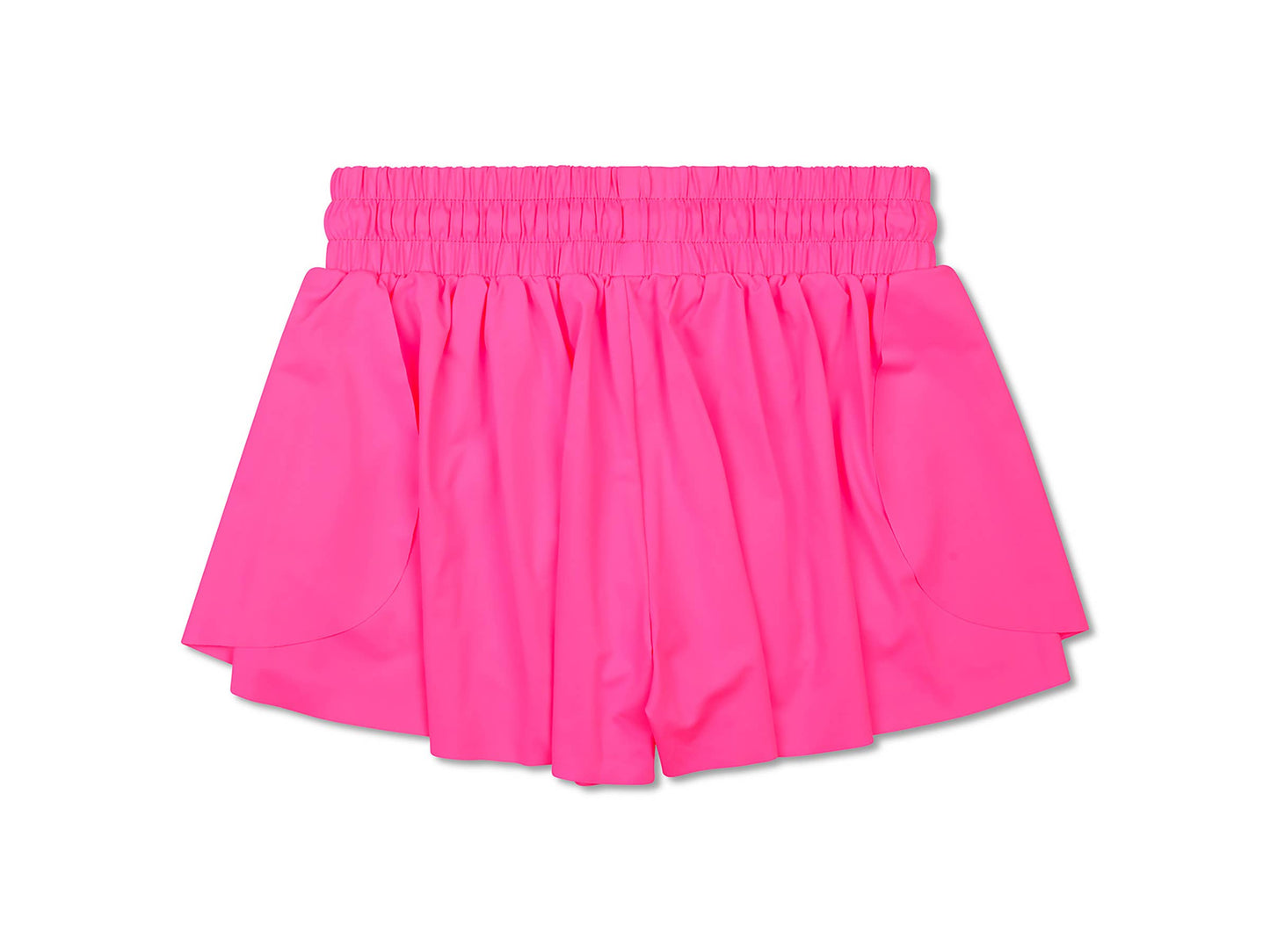 Neon Pink Butterfly Shorts - Super Soft