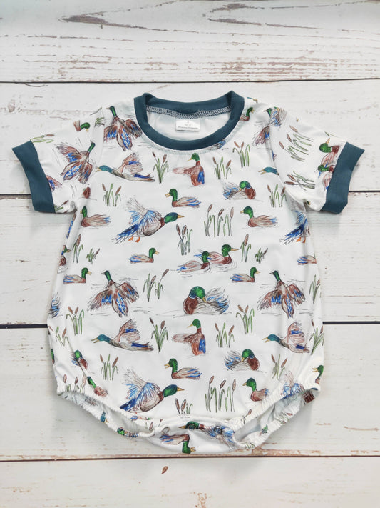 Duck Printed Baby Boy Bubble