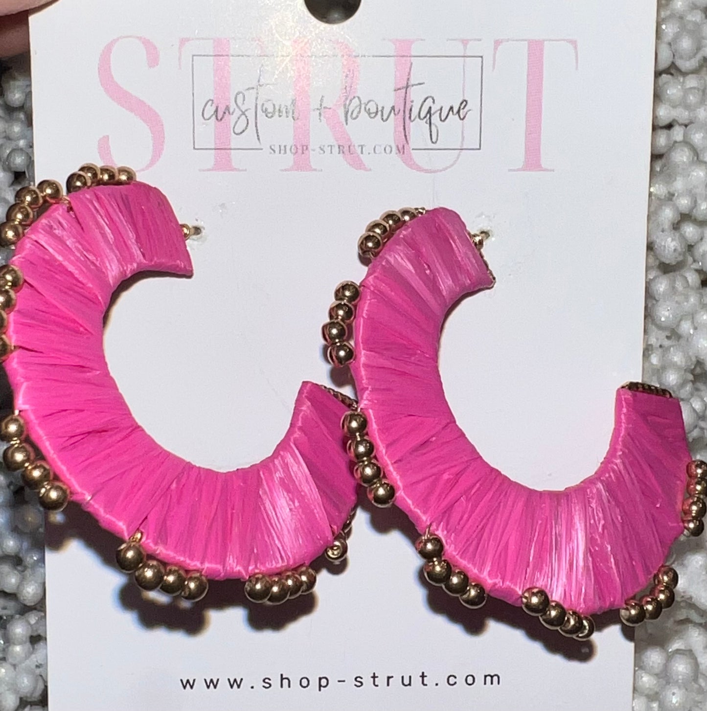 Minnette Wrapped Hoops/Pin