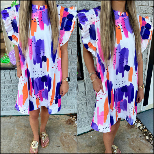 Can't Stop Abstract Dress