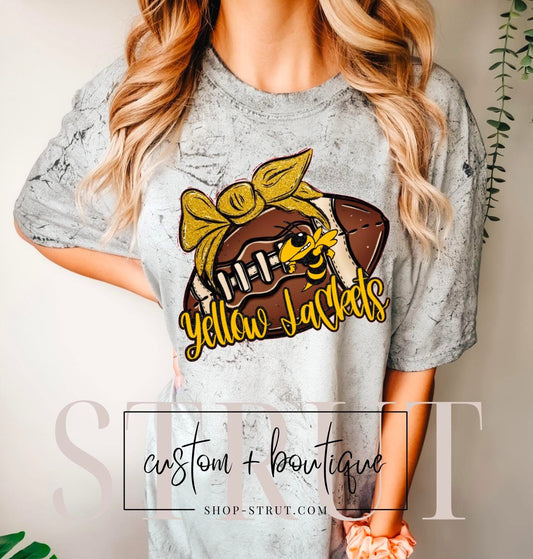 Jackets Football with Bow T-Shirt or Long Sleeve