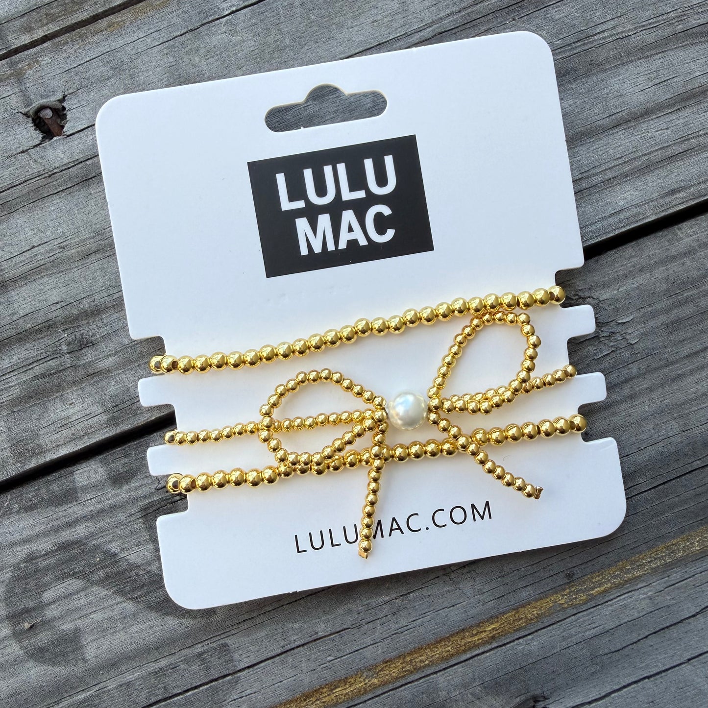 Gold Bow High Quality Bracelet Set