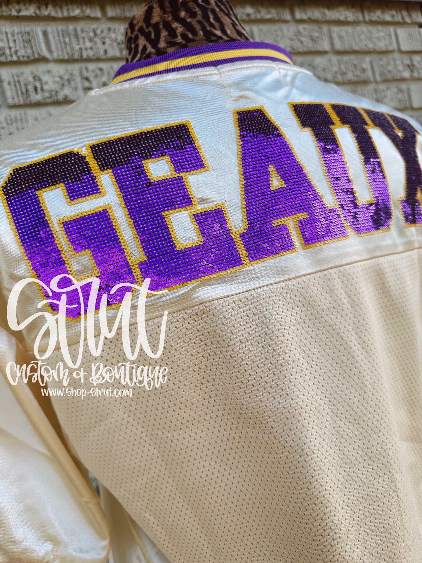 LSU Vintage Geaux Mike (Licensed) | Sequin Design Jersey