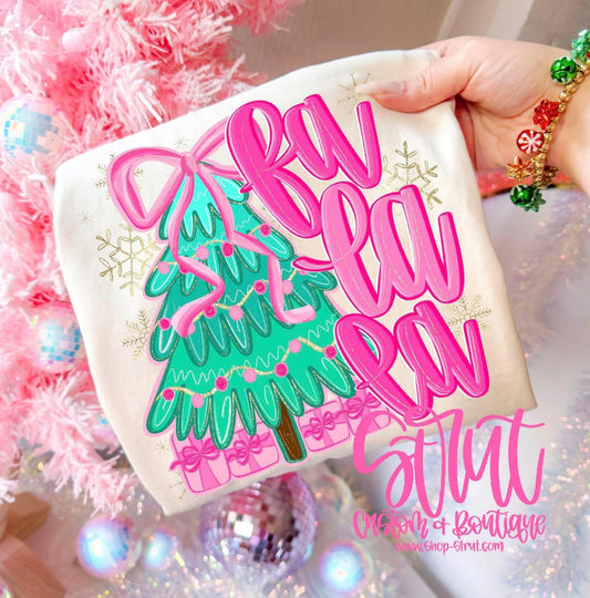 FA LA LA Christmas Tree - Comfort Colors