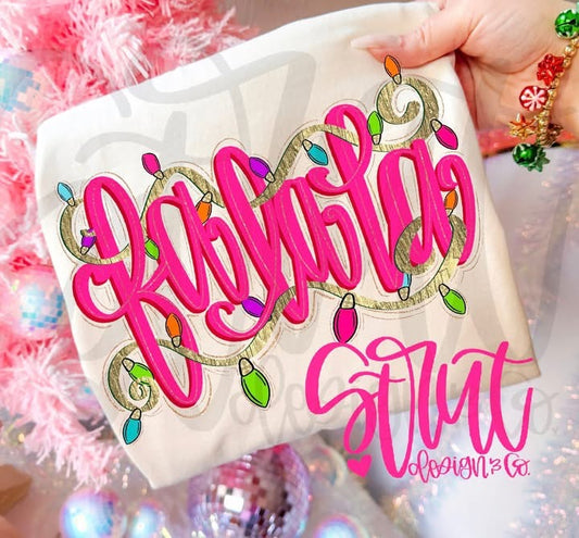 FA LA LA Christmas Lights- Comfort Colors