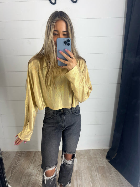 Golden Crop Top