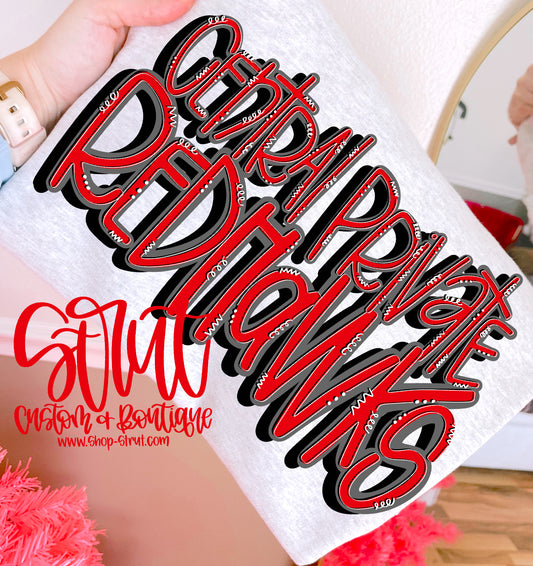 Central Private RedHawks - Multiple Styles
