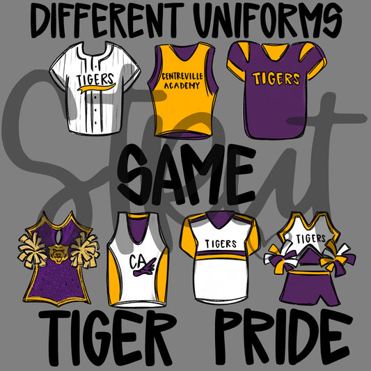 Centreville Academy - Different Jerseys, Same Tiger Pride - Infant-Adult