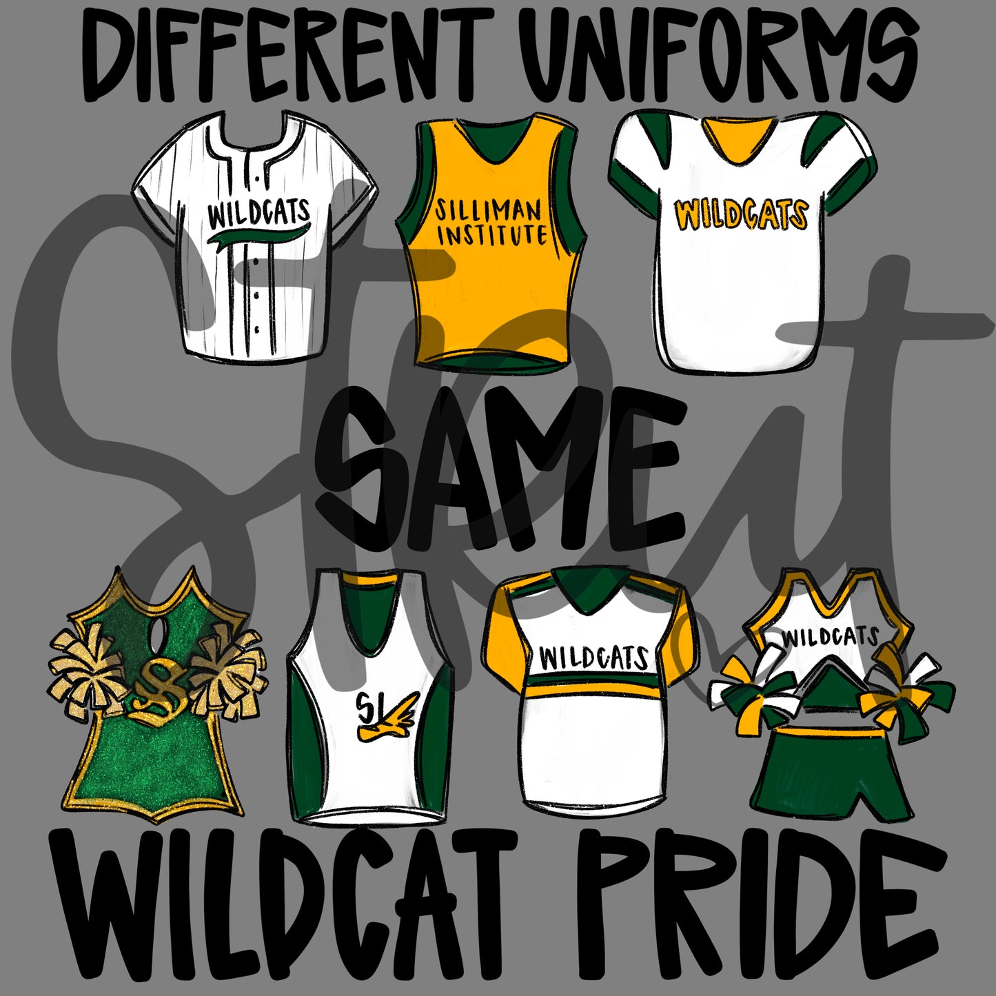 Silliman - Different Jerseys, Same Wildcat Pride - Infant-Adult