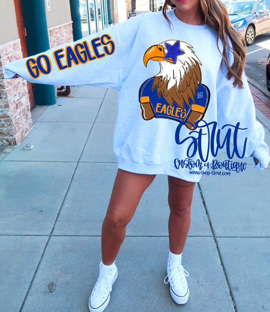 Ben’s Ford - Front & sleeve Preppy Mascot Longsleeve or Sweatshirt