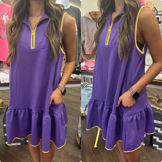 Purple Sleeveless Dress