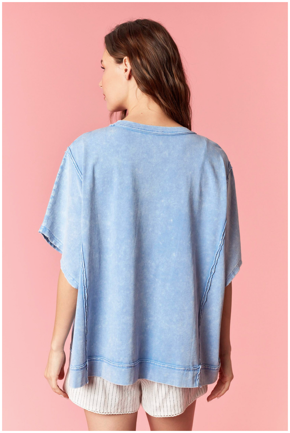 America Flag Garment Dye And Mineral Wash Tee