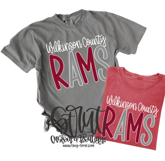 Sketch WCCA Rams Tee