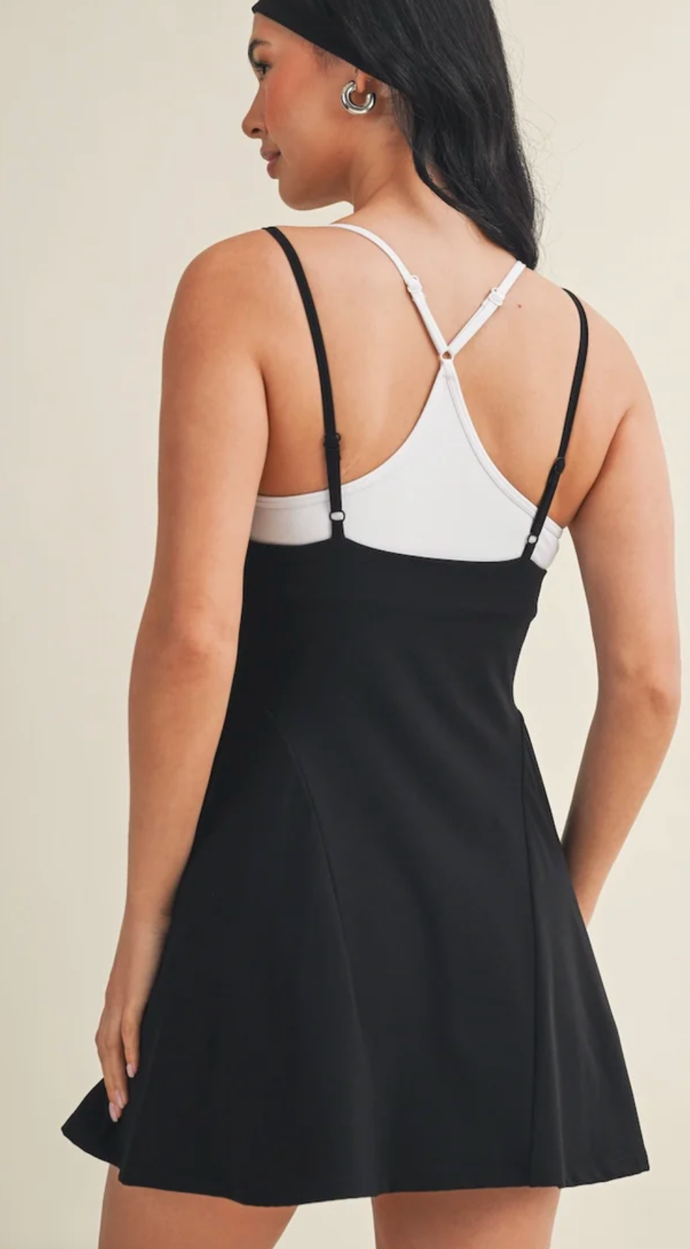 BLACK DOUBLE LAYERED DRESS