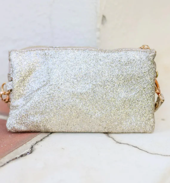 Liz Custom Collection Crossbody Bag Gold Glitter