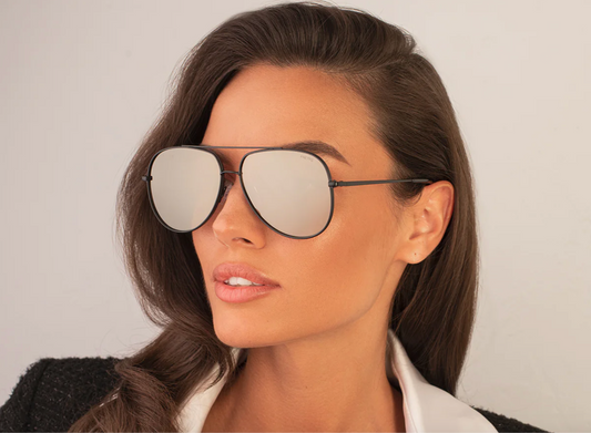 Max Aviators Black/Gold Mirror