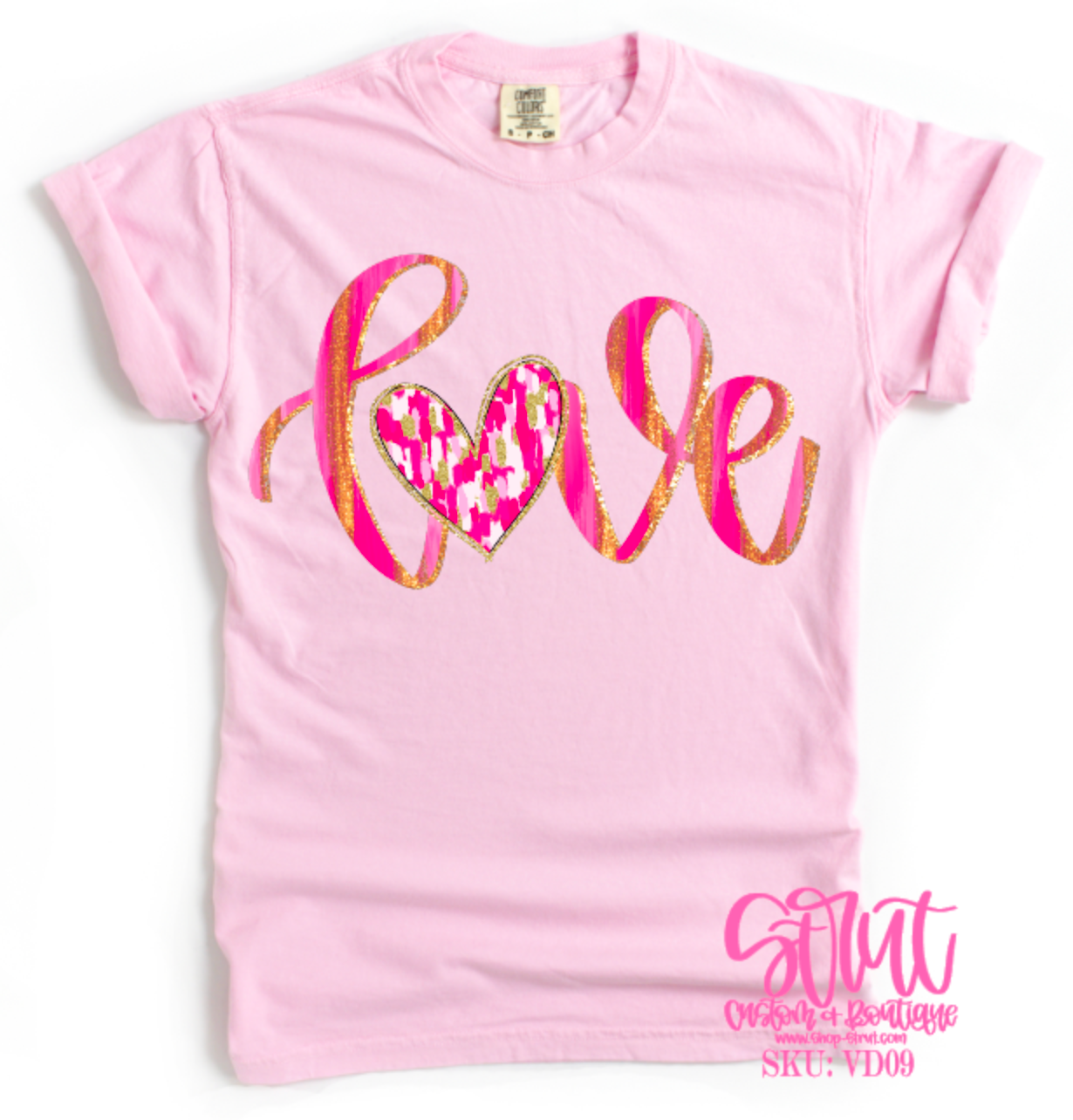 Love Brushstokes -  Comfort Color Tee