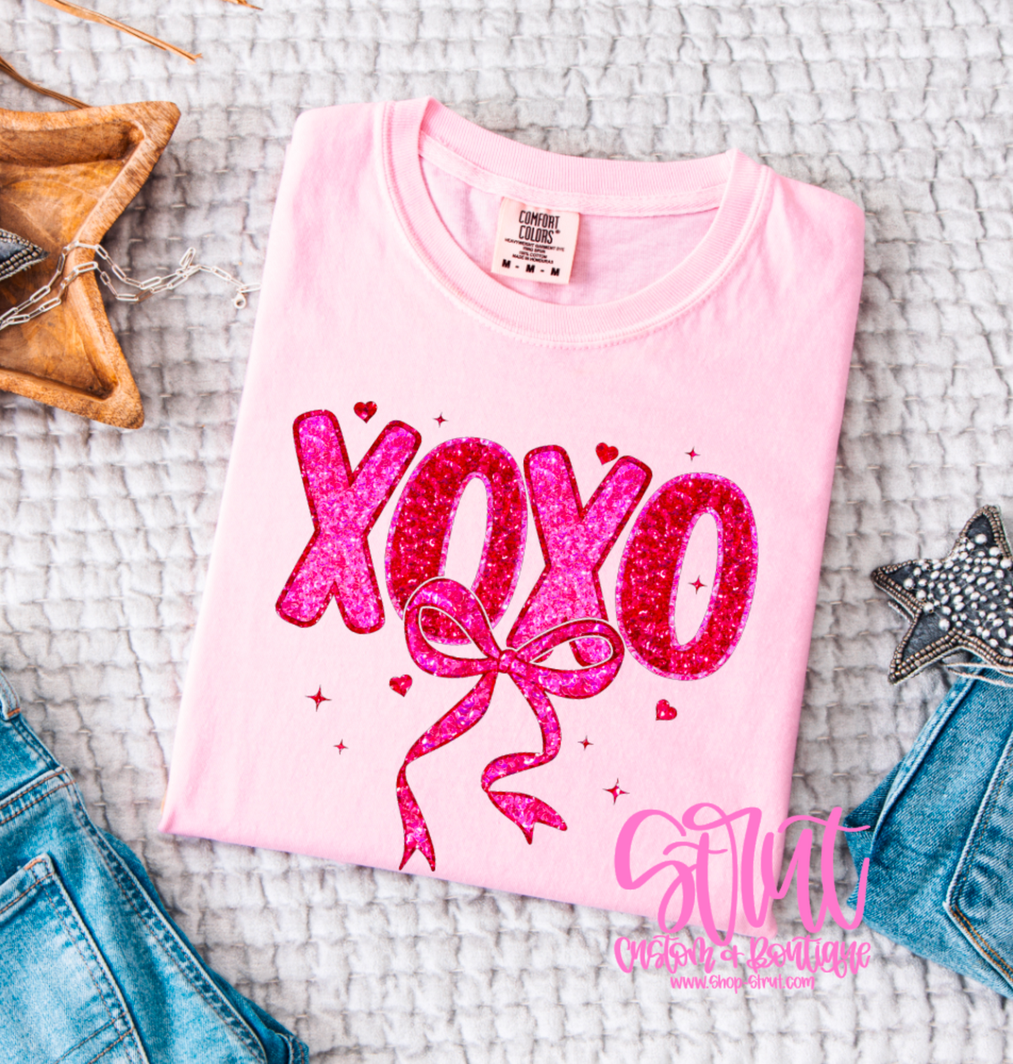 XOXO With Bow - Multiple Colors