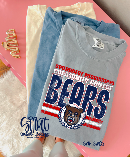 Distressed SMCC Bears Tee