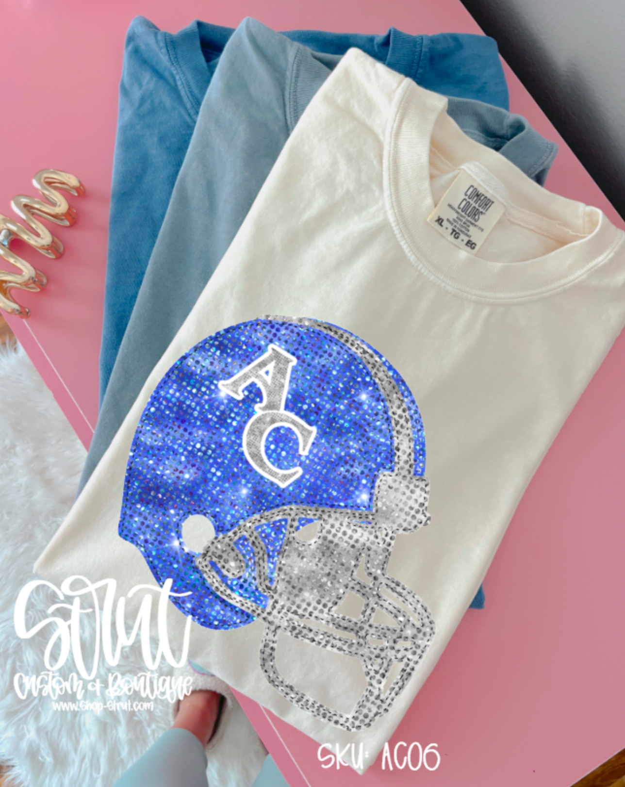 Sequin ACCS Helmet T-Shirt or Long Sleeve