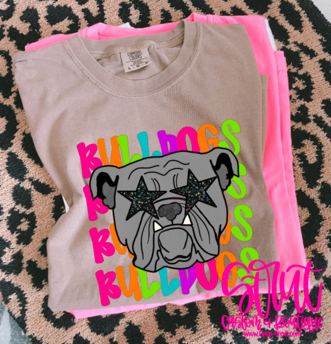 Colorful Bulldogs Tee - Multiple Colors