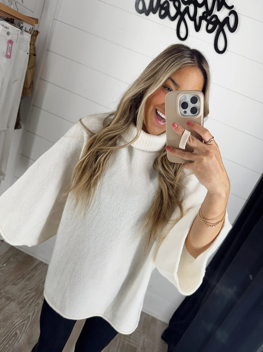 Ivory Roll Neck Sweater