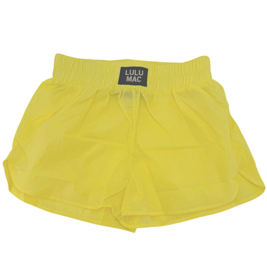 Neon Yellow Lulu Mac Shorts