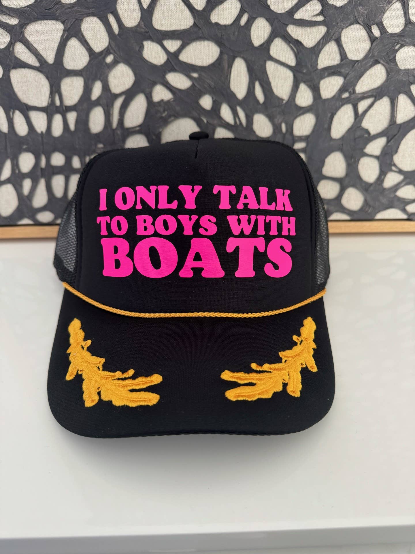 I Only Talk to Boys with Boats - Captain Style trucker
