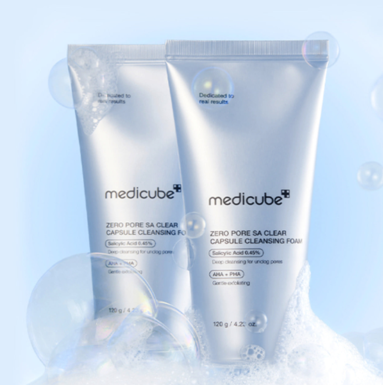 MEDICUBE Zero Pore SA Clear Capsule Cleansing Foam