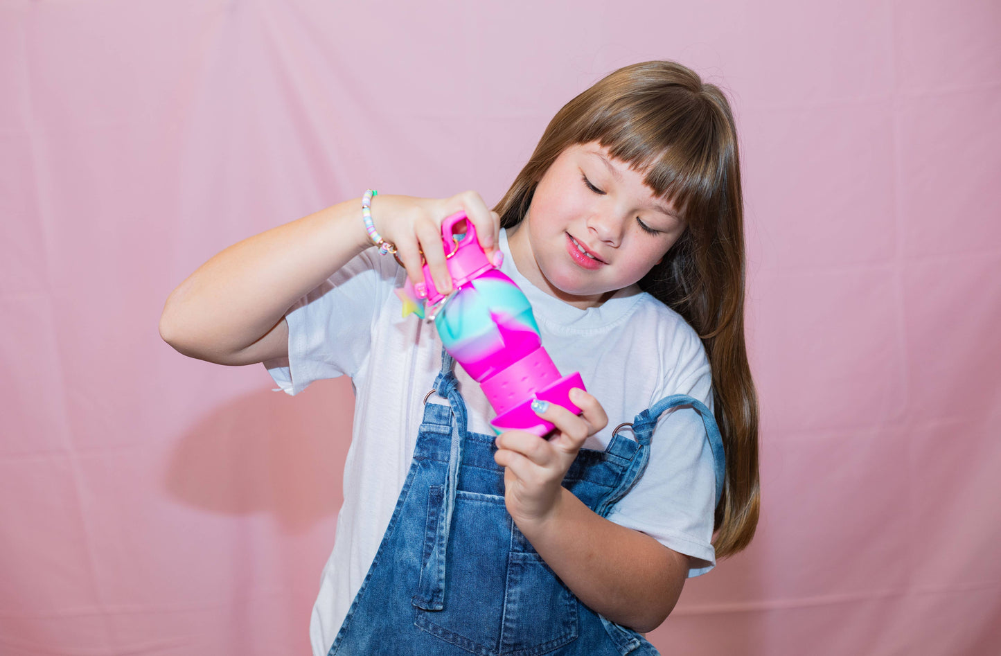 Collapsible Water Bottle Groovy Flower