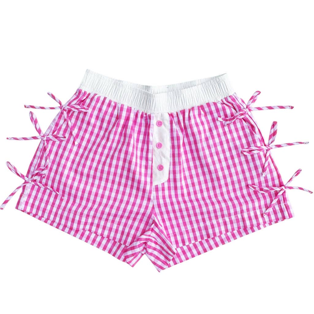 Pink Gingham Boxer Shorts