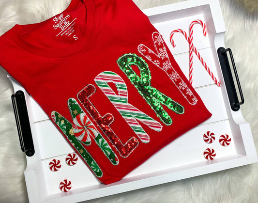 Red Merry Christmas Sweatshirt