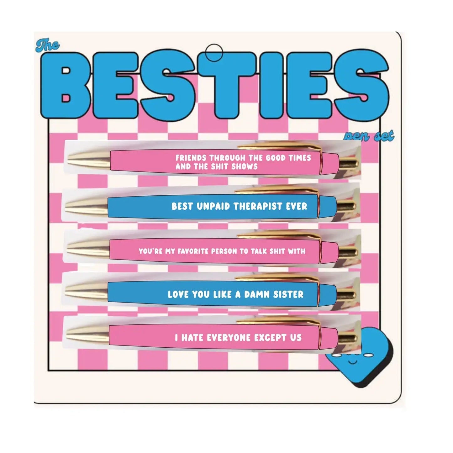 Besties Pen Set (funny, gift)