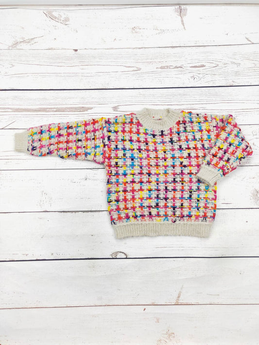 Girls Multi Color Sweater