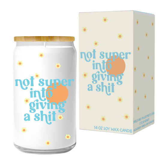 Not Super Into Giving a Shit Candle (funny gift)