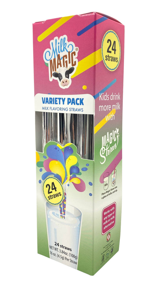 Milk Magic Variety 24ct Value Pack Milk Flavoring Straws