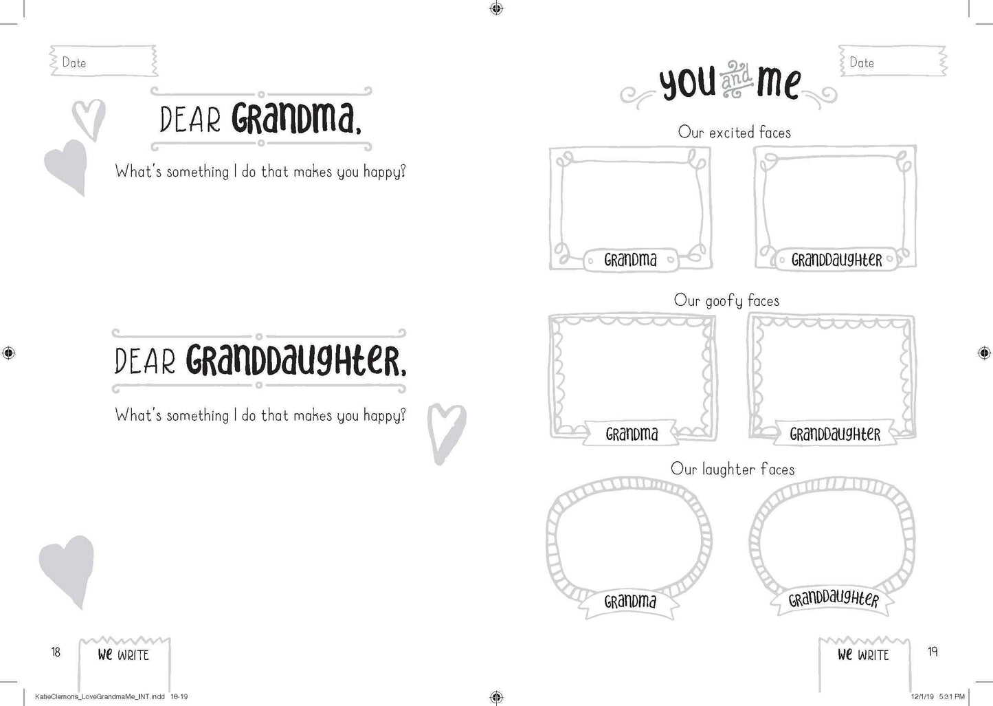 Love, Grandma and Me: Grandmother/Granddaughter Journal (TP)