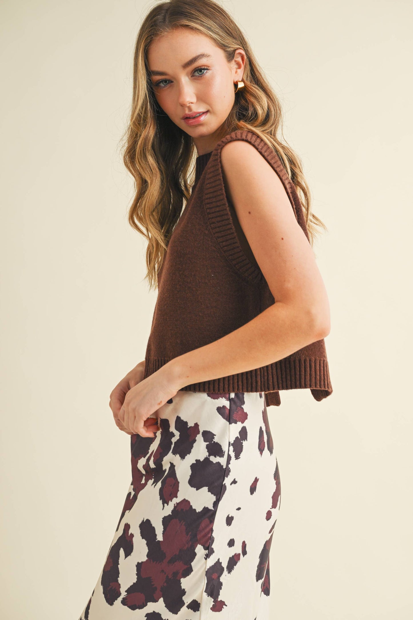 Black Soft Knit Top