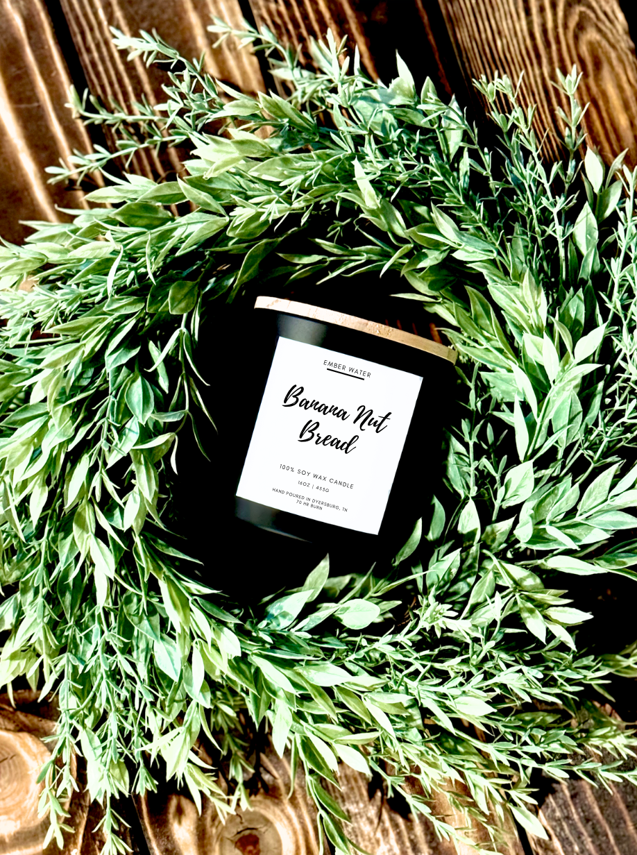 Banana Nut Bread 16 oz 100% Soy Candle 