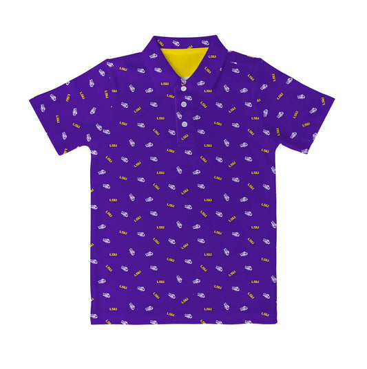 LSU All Over Polo