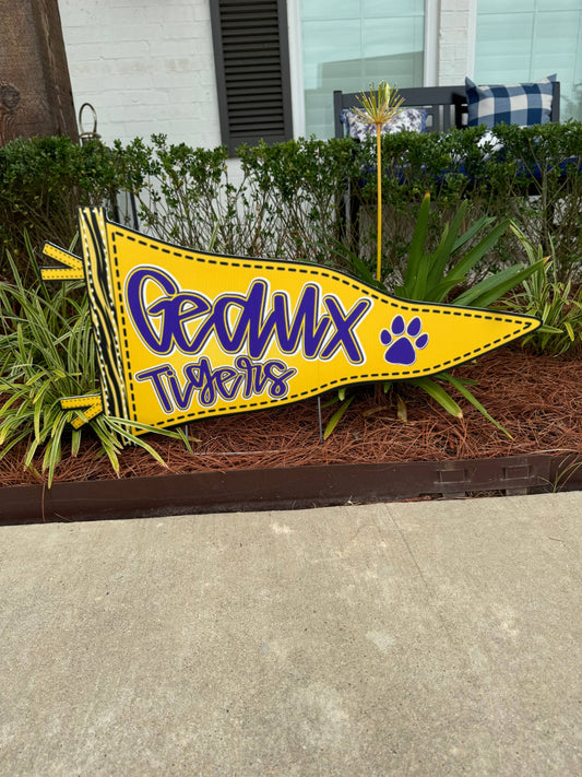 GEAUX TIGERS flag : Yard Sign