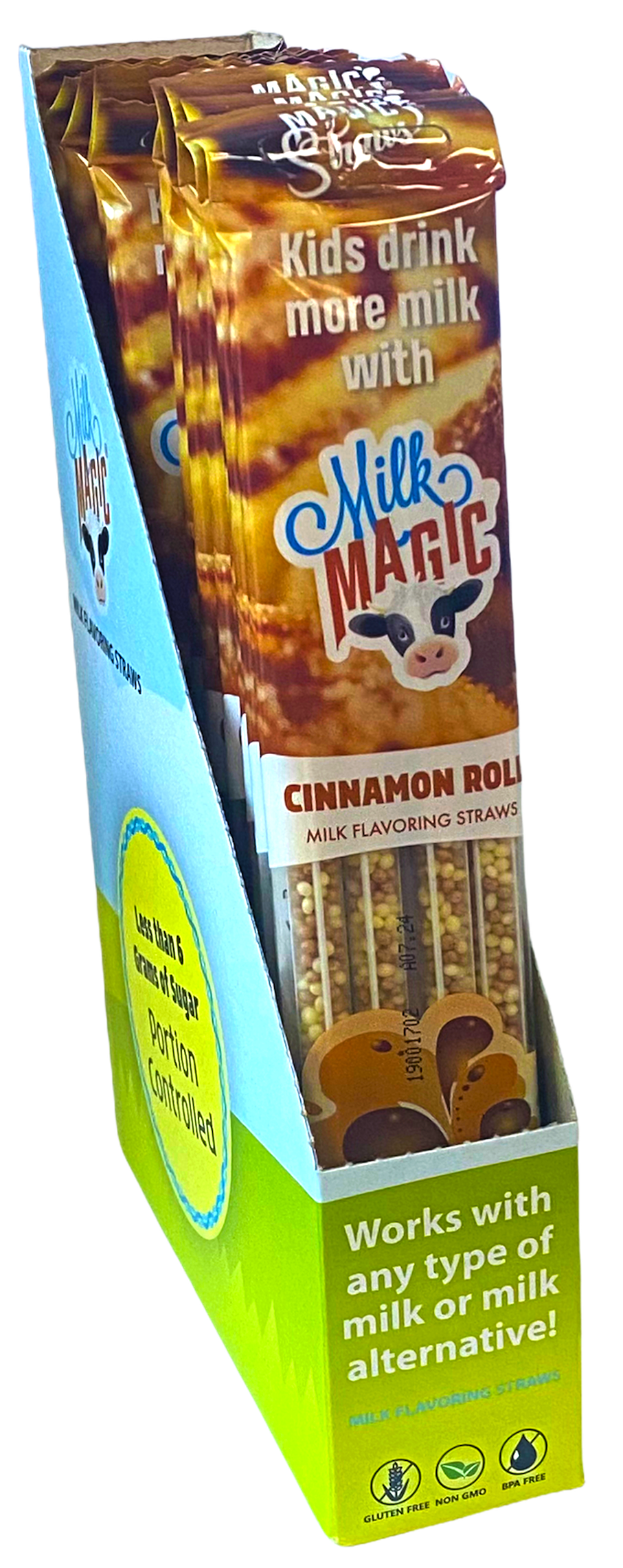 Milk Magic Cinnamon Roll Milk Flavoring Straws