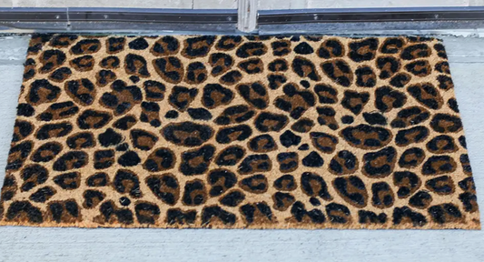 Leopard Coir Doormat