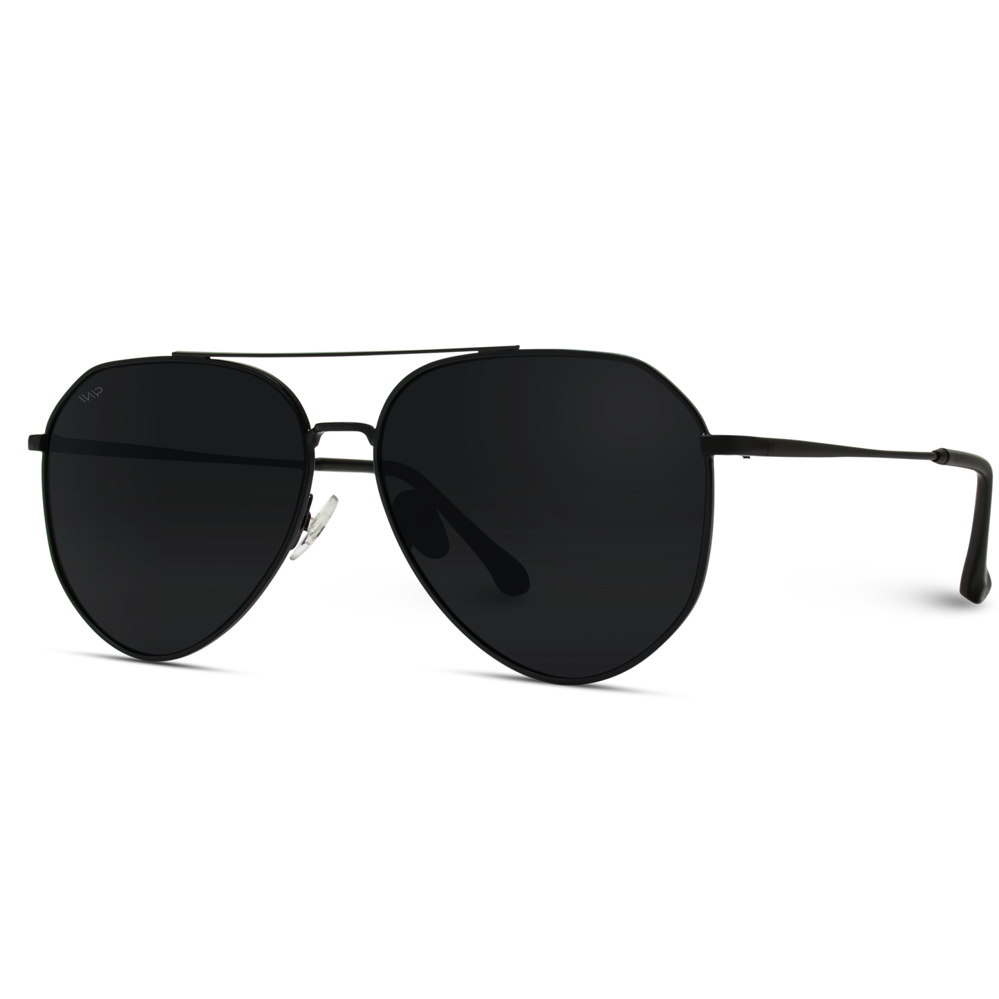 Ramsey Geometric Polarized Metal Frame Aviators Sunglasses
