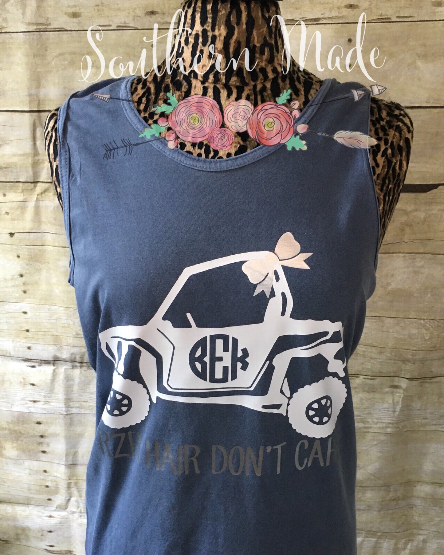 RZR Hair Don't Care Monogrammed Tank //  Choose all your colors
